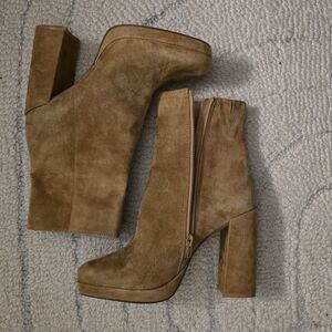 Steve Madden Tan Heeled Boots